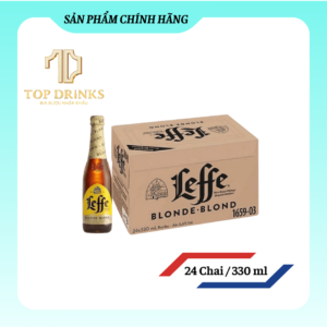 Bia Leffe Blond - Leffe Vàng Thùng 24 Chai 330ml