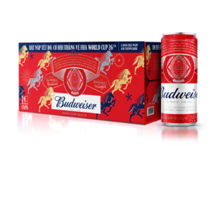 Bia Budweiser 330ml Thùng 24 Lon Tết 2026