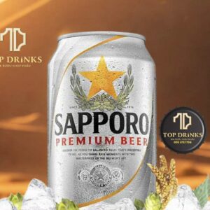 Bia Sapporo Premium 5% – lon 330ml