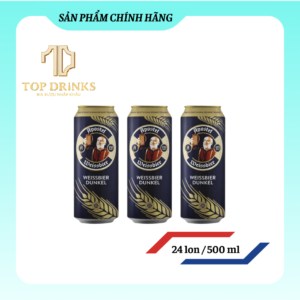 Bia Apostel Weissbier Dunkel 5.3% – Lon 500ml – Thùng 24 Lon