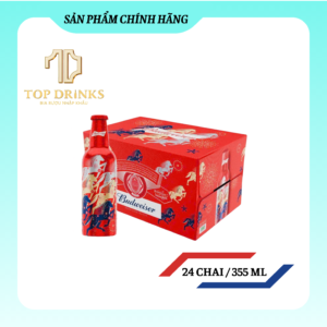 Bia Budweiser Mỹ Chai Nhôm 355ml – Thùng 12 Chai