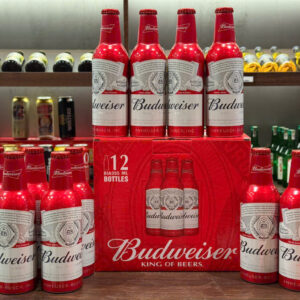 Bia Budweiser Mỹ chai nhôm 355ml thùng 12 chai