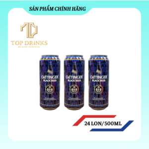 Bia Oettinger Black Beer - Thùng 24 lon 500ml