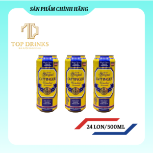 Bia Oettinger Weissbier - Thùng 24 lon 500ml