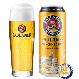 Bia Paulaner Münchner Heller 4.9% Đức – Thùng 24 lon 500ml