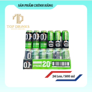 Bia O.J Strong 20% – Thùng 24 lon 500ml
