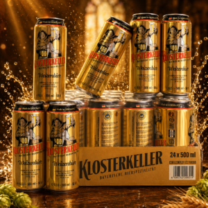 Bia Klosterkeller Weizenbier Lon 500ml – Bia lúa mì Đức chuẩn vị, đậm chất truyền thống Bavaria