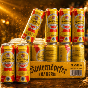 Bia Krombacher Weizenbier Lon 500ml – Bia lúa mì Đức cao cấp, hương vị tươi mát chuẩn châu Âu